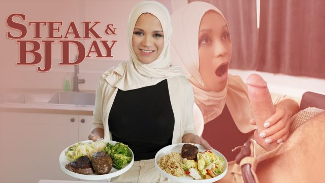 [HijabMylfs] Jazmine Cruz (Steak And Blowjob Day / 03.14.2023)
